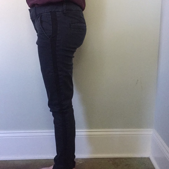 American Eagle Black Stretch Khakis - Picture 2 of 3